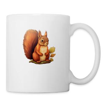 Écureuil Mignon - Mug blanc - blanc - Droite