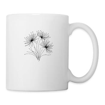 "FLORAL MINIMALIST" TSHIRT - Mug - white - Right