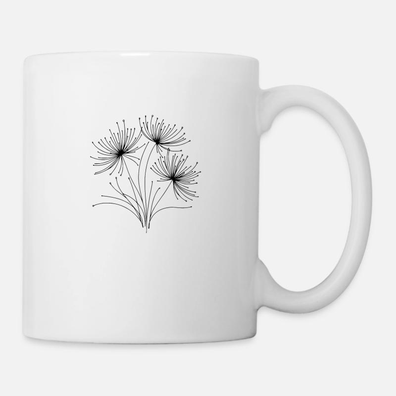TSHIRT " FLORAL MINIMALIST " - Mug blanc - blanc