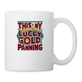 C’est ma chance à l’orpaillage - Mug blanc - blanc - Droite