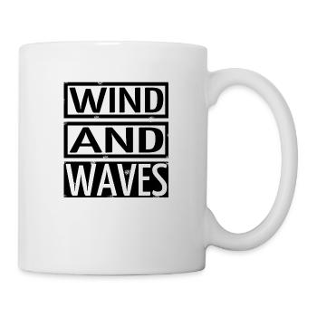 present bday wind and waves funny quote gift - Mug - white - Right