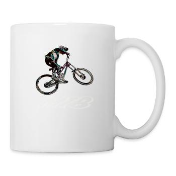 vtt descente - Mug blanc - blanc - Droite
