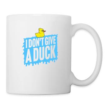 Lustig Ich gebe keine Ente Gummienten Sarkasmus - Tasse - Weiß - Rechts