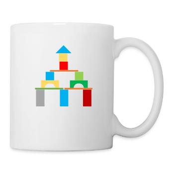 Bauklötze Haus Schloss - Tasse - Weiß - Rechts