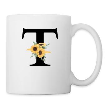 Sonnenblume Blumen T Brief - Tasse - Weiß - Rechts