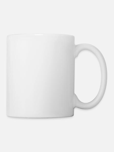 snake white - Tasse - Weiß
