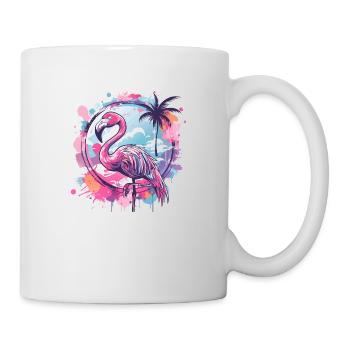 Flamingo - Tasse - Weiß - Rechts