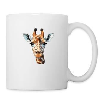 Tête de girafe - Mug blanc - blanc - Droite