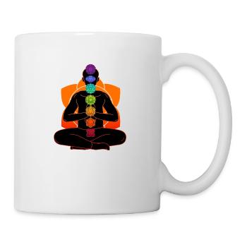 Meditations-Chakren - Tasse - Weiß - Rechts