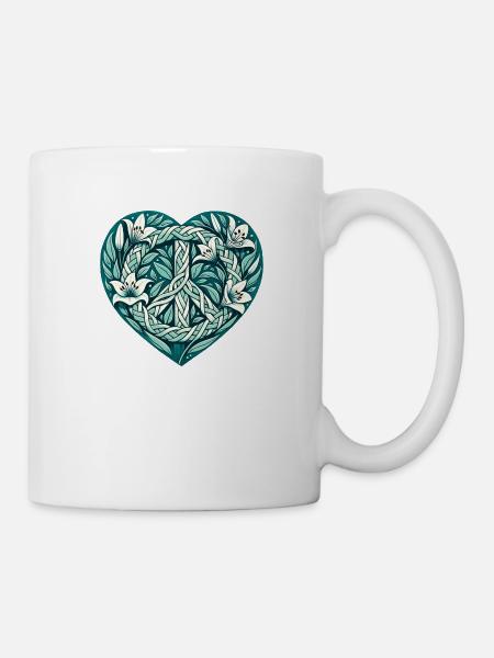 Friede - Tasse - Weiß