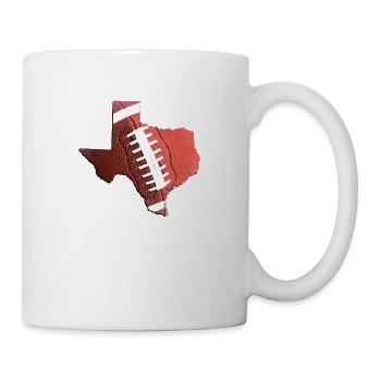 Le vrai football dans la carte de l’État du Texas - Mug blanc - blanc - Droite