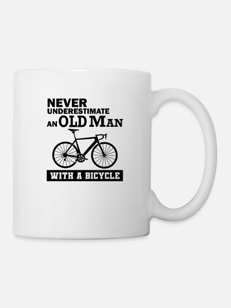 Lustiger Fahrrad Spruch - Tasse - Weiß