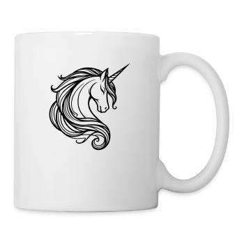 Licorne - Mug blanc - blanc - Droite