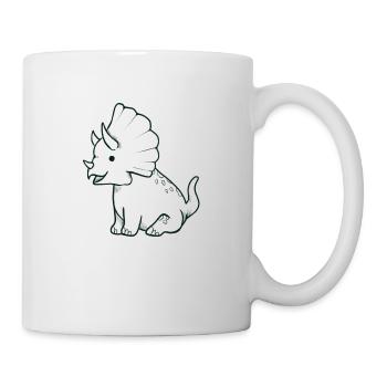Sweet Triceratops Dino - Mug - white - Right