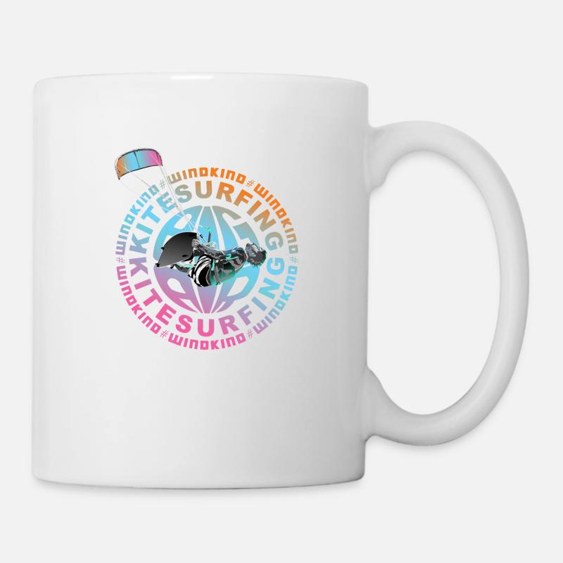 Windkind Kitesurfing - Tasse - Weiß