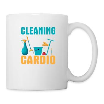 Le nettoyage est mon nettoyant d’entretien cardio - Mug blanc - blanc - Droite