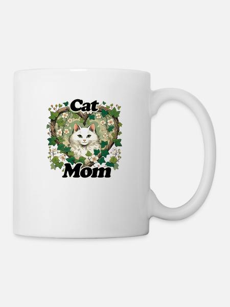 Katzen-Mama - Tasse - Weiß