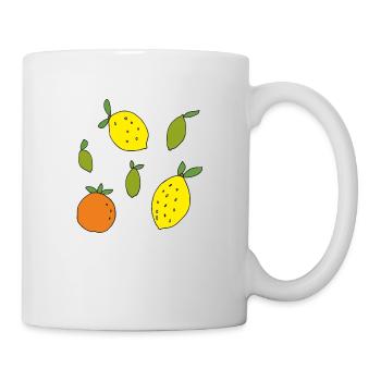 lemons, oranges, limes - Mug - white - Right