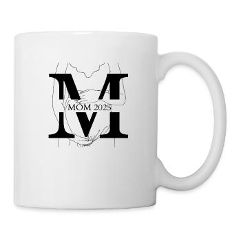 Mama 2025 Mom Wunschkind Kind Schwangerschaft - Tasse - Weiß - Rechts