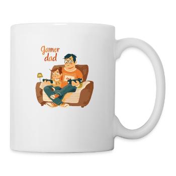 Gamer Dad Vatertag - Tasse - Weiß - Rechts