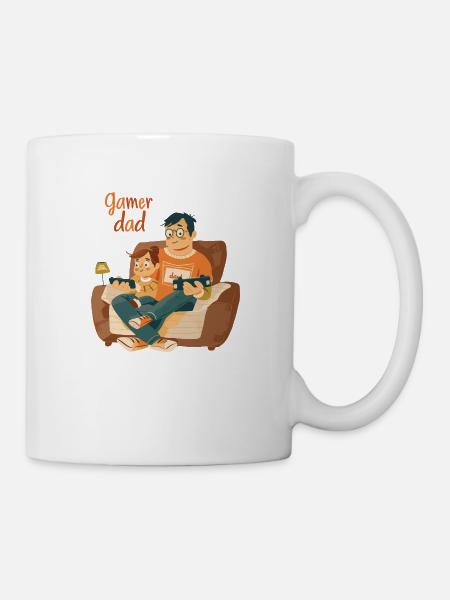 Gamer Dad Vatertag - Tasse - Weiß