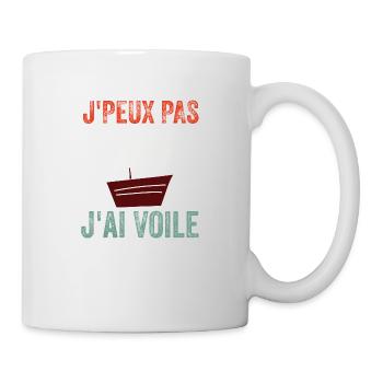 J'peux pas j'ai voile - Mug blanc - blanc - Droite