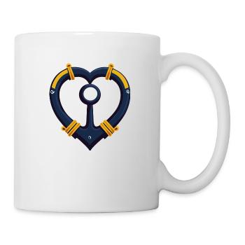 Anker Herz - Tasse - Weiß - Rechts