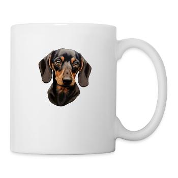 Teckel ou teckel - Mug blanc - blanc - Droite