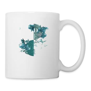 Vibes Only Sticker Zitat Vektor Vintage Kunststile - Tasse - Weiß - Rechts