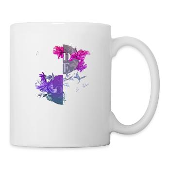 Vibes Only Sticker Zitat Vektor Vintage Kunststile - Tasse - Weiß - Rechts