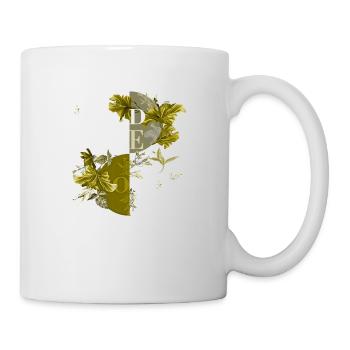 Vibes Only Sticker Zitat Vektor Vintage Kunststile - Tasse - Weiß - Rechts