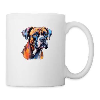 Boxer Head Psychedelic - Mug - white - Right