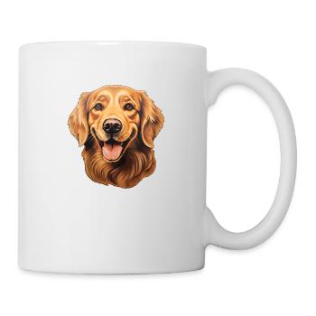 Golden Retriever Head - Mug - white - Right