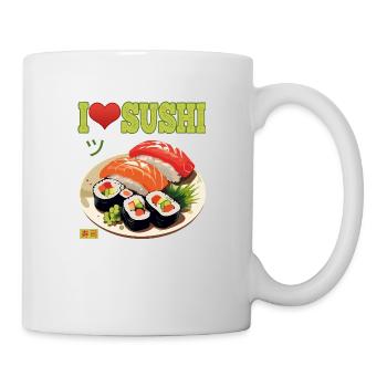 I Love Sushi - Tasse - Weiß - Rechts
