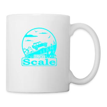 superScale Logo cyan1 - Mug blanc - blanc - Droite