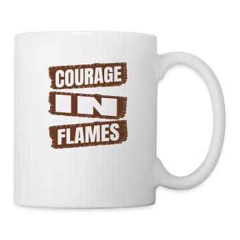 awesome fire station funny quote acts of courage - Mug - white - Right