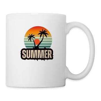 Tropical Serenity: A Sunset Symphony - Mug - white - Right