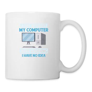 Never Worked In Tech Support Tech Support Computer - Mug - white - Right