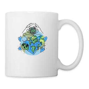 Save the planet - Mug blanc - blanc - Droite