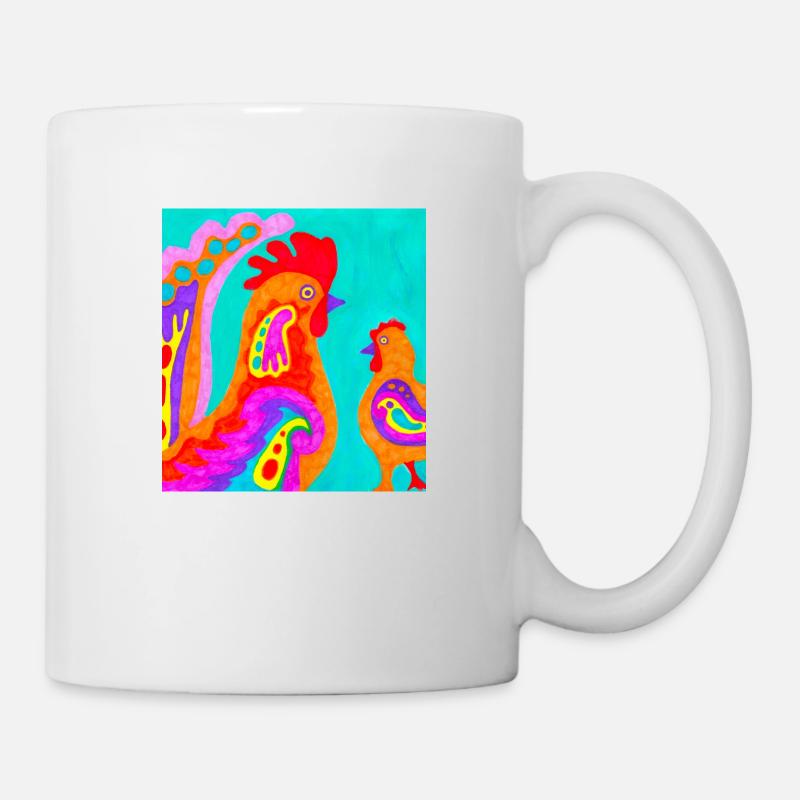 Hahn - Tasse - Weiß