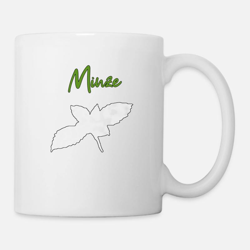 Minze Pfefferminze - Tasse - Weiß