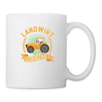Landwirt aus Leidenschaft Bauer Bauernhof - Tasse - Weiß - Rechts