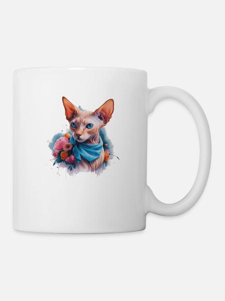 Sphynx Katze für Katzenliebhaber - Tasse - Weiß