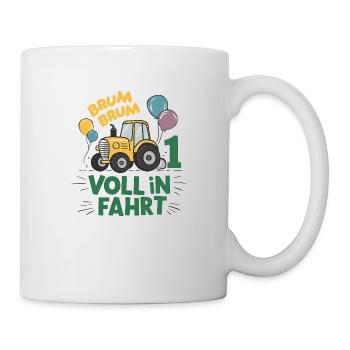 Cool Tractor 1st Birthday: Best Selling Gift! - Mug - white - Right