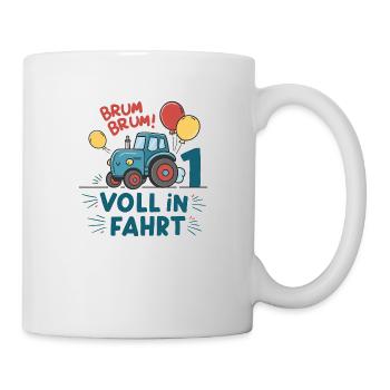 Cool Tractor 1st Birthday: Best Selling Gift! - Mug - white - Right