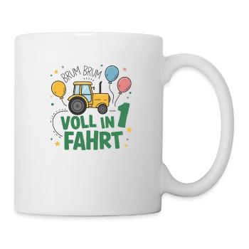 Cool Tractor 1st Birthday: Best Selling Gift! - Mug - white - Right