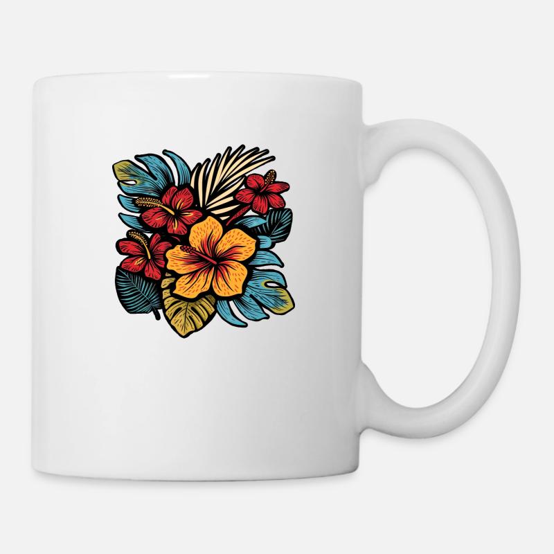 Hibiscus - Mug blanc - blanc