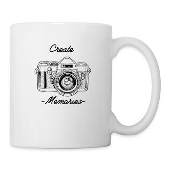Create Memories - Kamera - Fotografie - Tasse - Weiß - Rechts