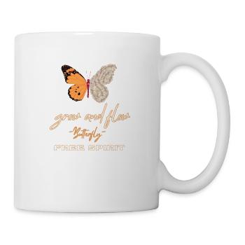 grow & flow - Tasse - Weiß - Rechts