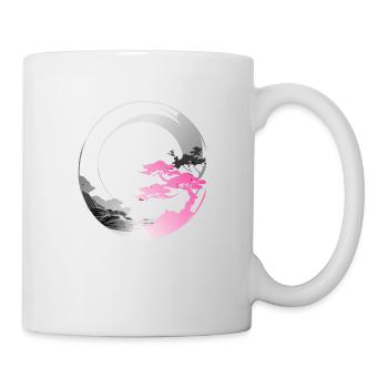 Japan moderne enso-Rose - Tasse - Weiß - Rechts